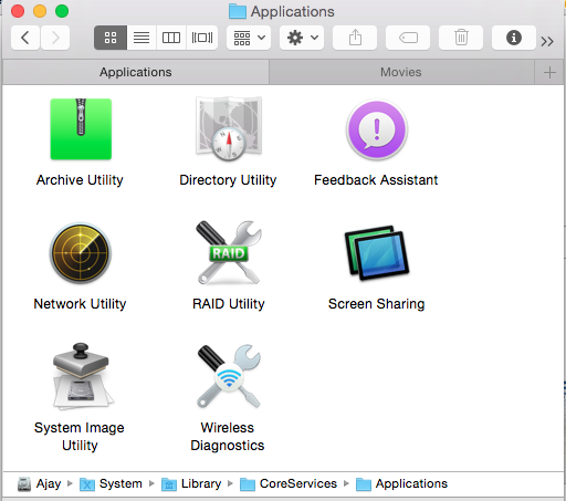 Screen sharing in OS X Yosemite